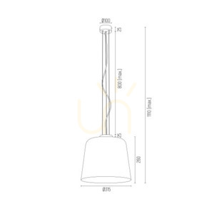 Pendelleuchte Argon Berkley Opal-Matt el. vermessingt 315 mm E27 SKU 4689 small 5