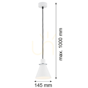 Pendelleuchte ARGON BEVERLY Weiß Chrom E27 4681 small 4