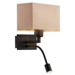 Wandleuchte ARGON BILL beige schwarz matt E27 1043 small 0