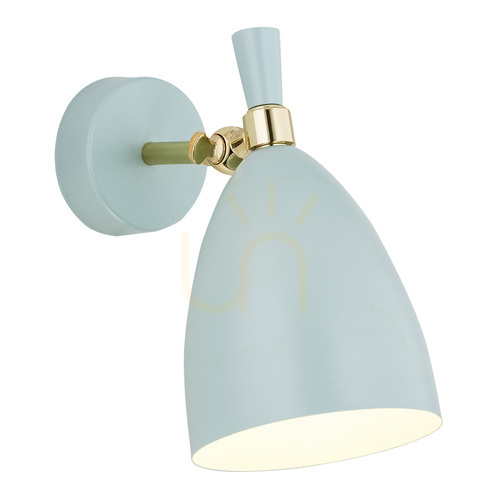 Prüfen Wandleuchte ARGON Charlotte blau matt messing E27 SKU 4700
