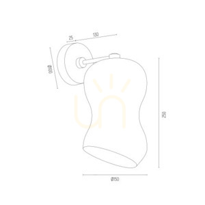 Wandleuchte ARGON Deportivo Kristallglas messing E27 SKU 4741 small 4