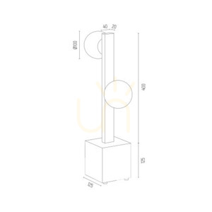 Tischleuchte ARGON Freemont opal matt Messing gebürstet schwarz 1044 small 6