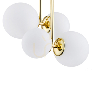 Pendelleuchte ARGON Moritz 4-flammig Opal matt Messing E27 SKU 1743 small 2