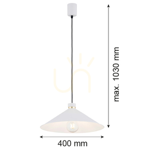 Pendelleuchte ARGON NASHVILLE weiß Messing E27 4693 small 5
