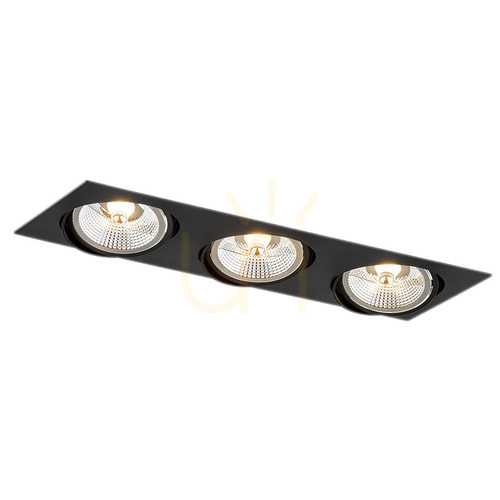 Prüfen Einbauleuchte ARGON OLIMP PLUS 3x GU10 schwarz 6116 BZ