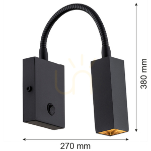 Wandleuchte ARGON Rockstar Schwarz G9 Stahl 4758 small 2