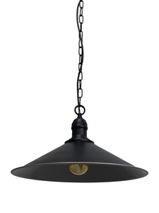 Loft-Hängelampe Jet Black E27 60W, eine moderne Lampe über der Insel small 3