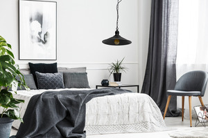 Black Jet Black E27 60W Pendelleuchte, Loftbeleuchtung, höhenverstellbar small 0