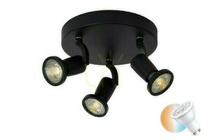 Strahler Lucide Jaster LED Deckenstrahler schwarz 3-flammig GU10 11903/15/30 small 0