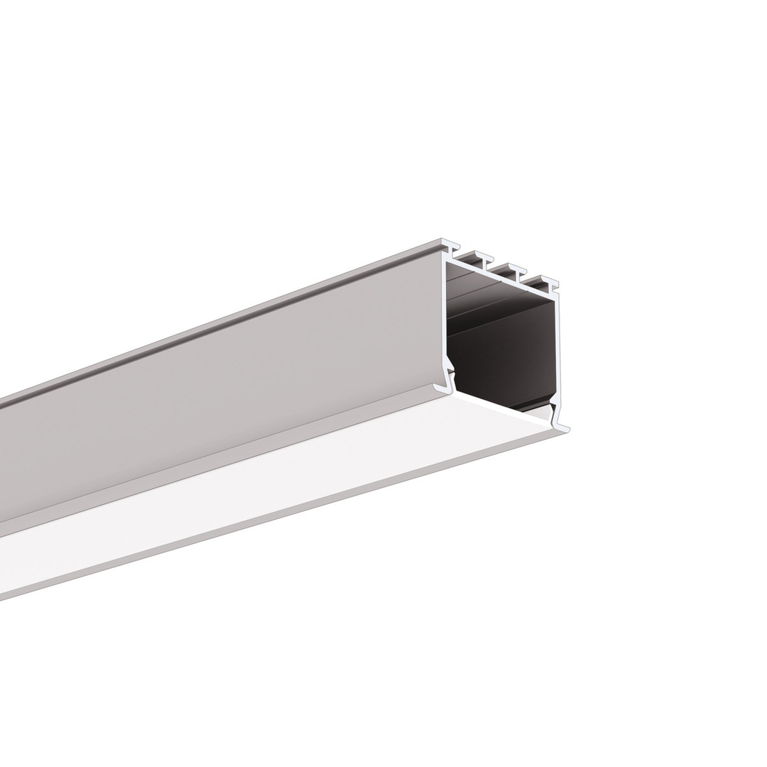 LOKOM recessed LED profile Silver anodized 1m