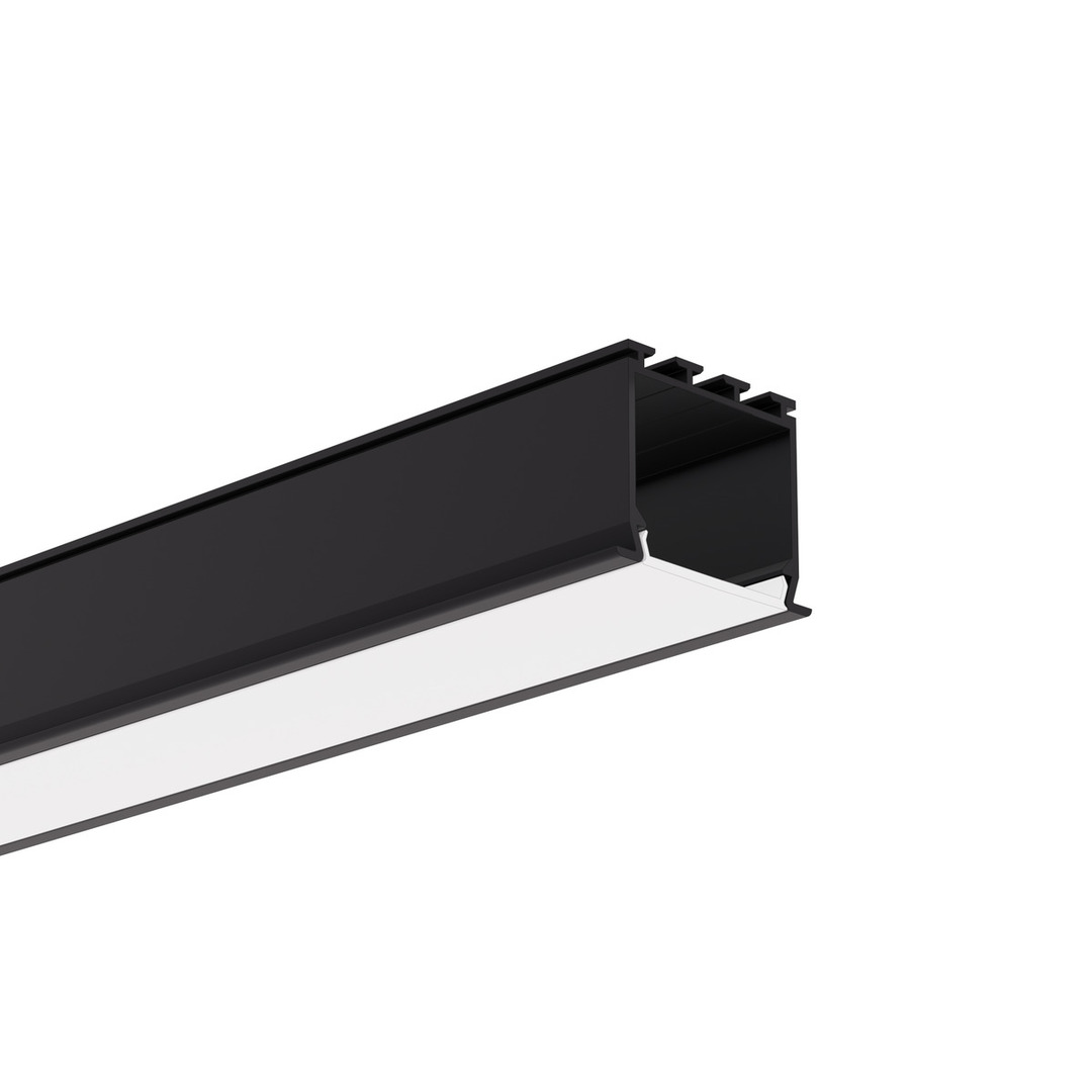 Prüfen LED LOKOM Aluminiumprofil schwarz eloxiert 2m Unterputzmontage LED LOKOM Aluminiumprofil schwarz eloxiert 2m Unterputzmontage