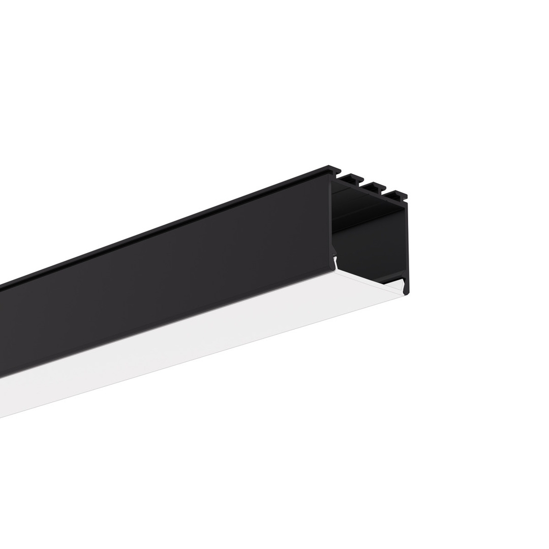 LED LIPOD svartlackerad aluminiumprofil 2m