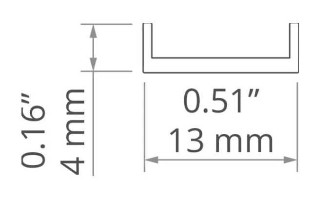 Aussicht Abdeckung für das LED LIGER Profil mattiert 1,05m Abdeckung für das LED LIGER Profil mattiert 1,05m