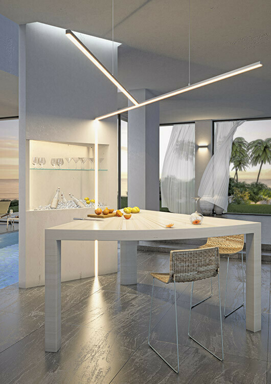 Aussicht LED-Profilabdeckung LIGER-22-10m milchig LED-Profilabdeckung LIGER-22-10m milchig