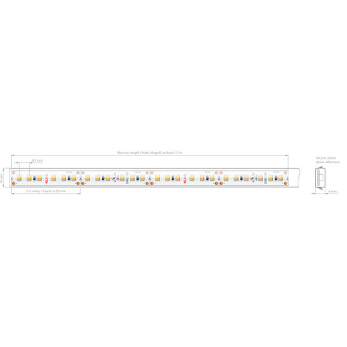 Prüfen LED-Streifen 8KWP-K-40-1220-24V 9,6W/m
