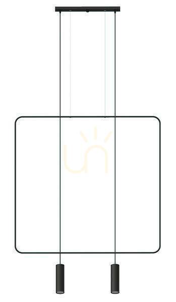 Pendant lamp RANA 2 black Thoro