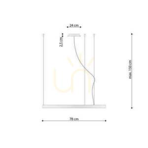Kronleuchter RIO 78 schwarz 3000K Thoro small 9