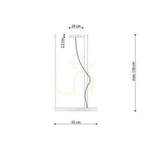 Kronleuchter RIO 55 schwarz 4000K Thoro small 7