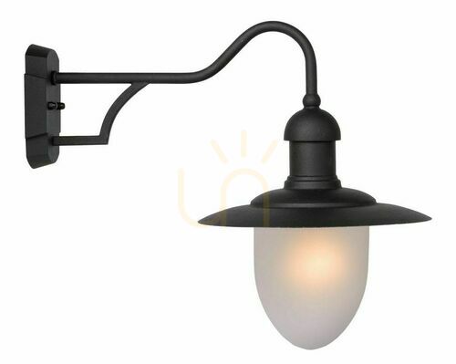 Prüfen Außenwandleuchte Lucide ARUBA Schwarz Metall E27 IP44 11871/01/30