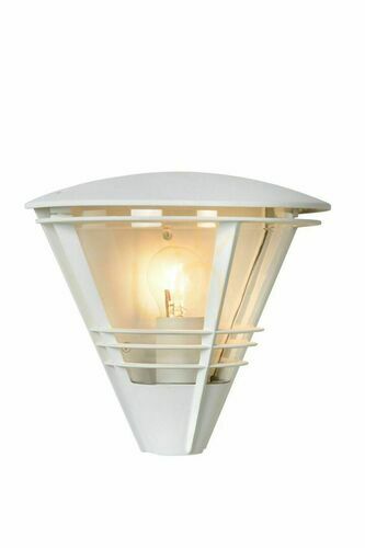 Prüfen Außenwandleuchte Lucide LIVIA weiß Aluminium IP44 E27 11812/01/31