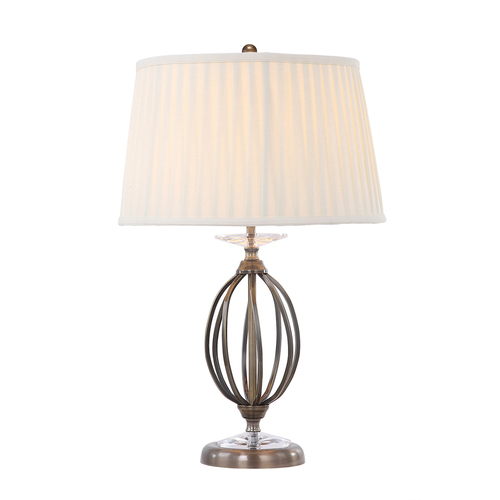 Prüfen Aegean 1 Light Tischlampe - Altmessing Elstead