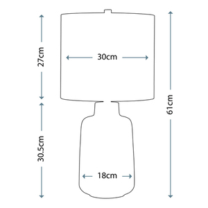 Bacari 1 Light Kleine Tischlampe Elstead small 1