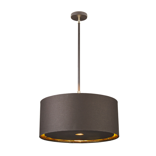 Prüfen Balance 1 Light Pendelleuchte - Braunes und poliertes Messing Elstead