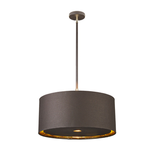 Balance 1 Light Pendelleuchte - Braunes und poliertes Messing Elstead small 0