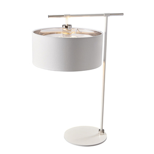 Balance 1 Light Tischlampe - Weiß und poliertes Nickel Elstead small 0