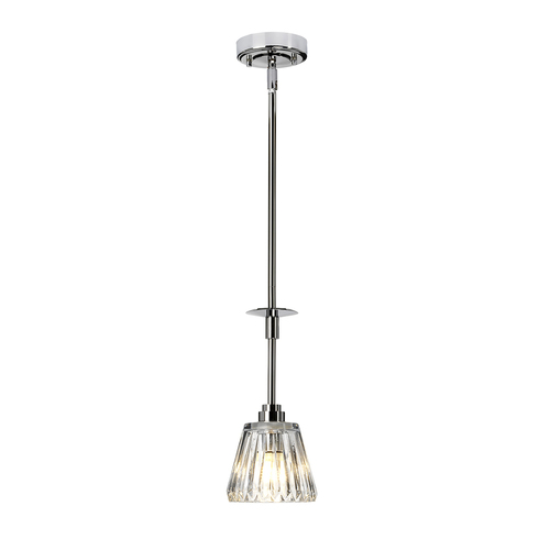 Prüfen Agatha 1 Light Pendelleuchte - Poliertes Chrom Elstead