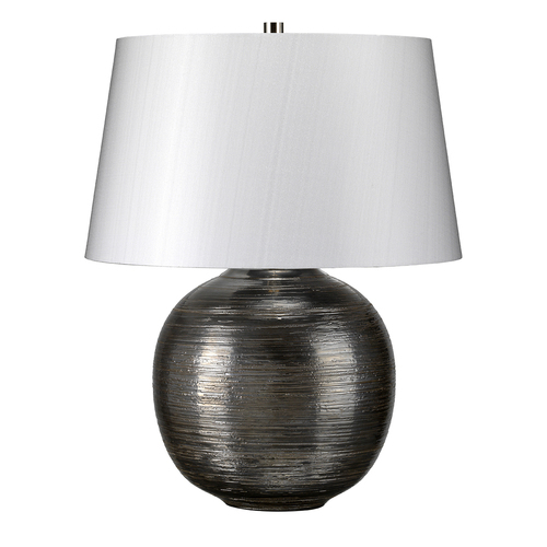 Prüfen Caesar 1 Light Tischlampe - Silber Elstead