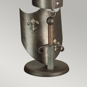 Crusader 1 Light Tischleuchte Elstead small 3