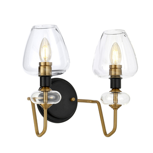 Armand 2 Light Wandleuchte - Altmessing Elstead small 0