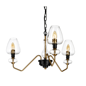 Armand 3-Licht-Anhänger - Altmessing Elstead small 1