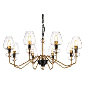 Armand 8-Licht-Kronleuchter – Altmessing Elstead small 0