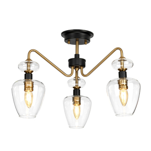 Armand 3 plafond - Messing gealtert Elstead small 0