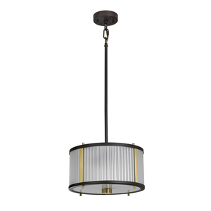 Corona 2-Licht-Anhänger - Museumsbronze Elstead small 1