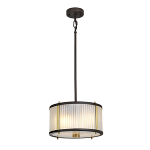 Corona 2-Licht-Anhänger - Museumsbronze Elstead small 0