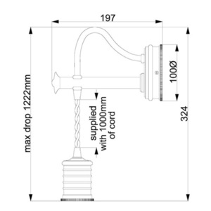 Douille 1 Light Wandleuchte - Poliertes Nickel Elstead small 3