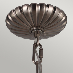 Adams 3-Licht-Hängeleuchter – Antik-Nickel-Elstead small 2