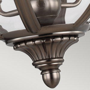 Adams 3-Licht-Hängeleuchter – Antik-Nickel-Elstead small 4