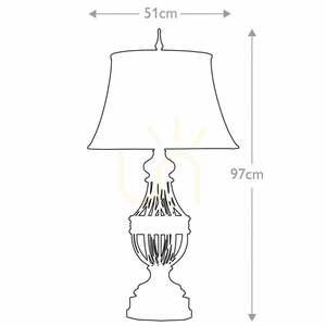 Augustine 1 Light Tischleuchte Elstead small 5