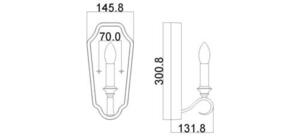 DeWitt 1 Light Wandleuchte Elstead small 6