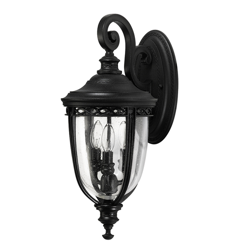 Prüfen English Bridle 3 Light Medium Wandlaterne - Schwarz Elstead