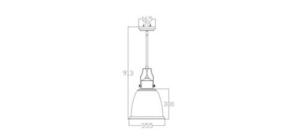 Hobson 1 Light Large Pendelleuchte Satin Nickel Elstead small 1