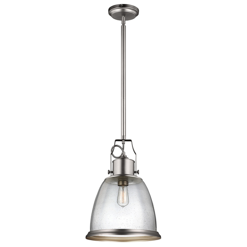 Prüfen Hobson 1 Light Large Pendelleuchte Satin Nickel Elstead
