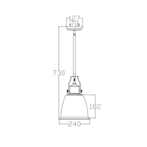 Hobson 1 Pendelleuchte Aged Brass Elstead small 4