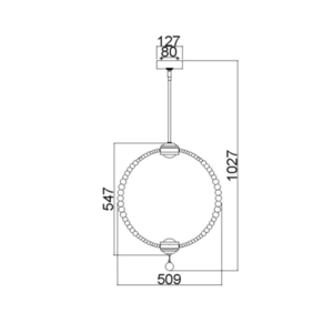 Oberlin Medium LED-Anhänger Elstead small 3