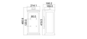 Roscoe 1 Light Large Wandlaterne Elstead 1 Roscoe 1 Light Large Wandlaterne Elstead small 1