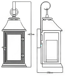 Shepherd 2 Light Medium Wandlaterne Elstead small 1